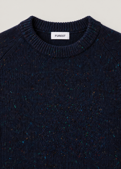 Jersey Crew Neck Puzzle Navy