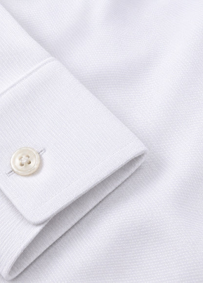 Camisa vestir puño doble blanco
