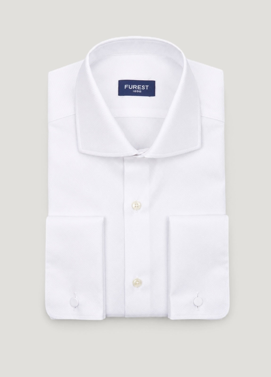Camisa vestir puño doble blanco