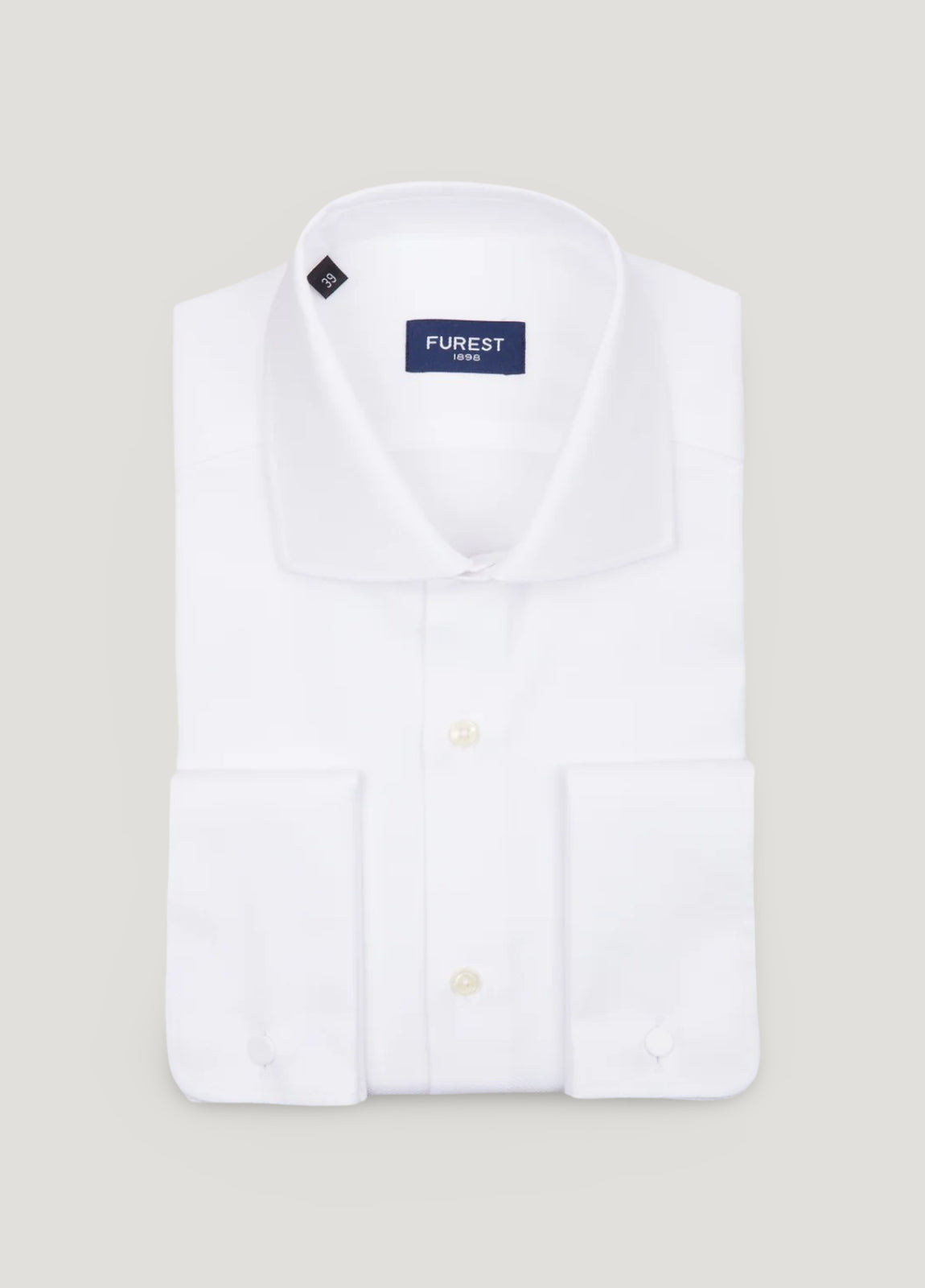 White double cuff dress shirt