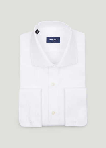White double cuff dress shirt