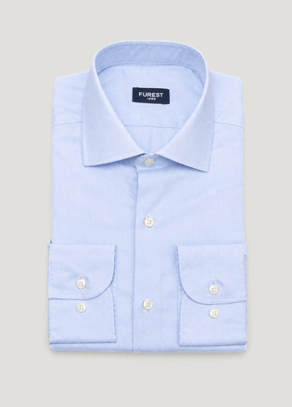 Camisa vestir oxford celeste