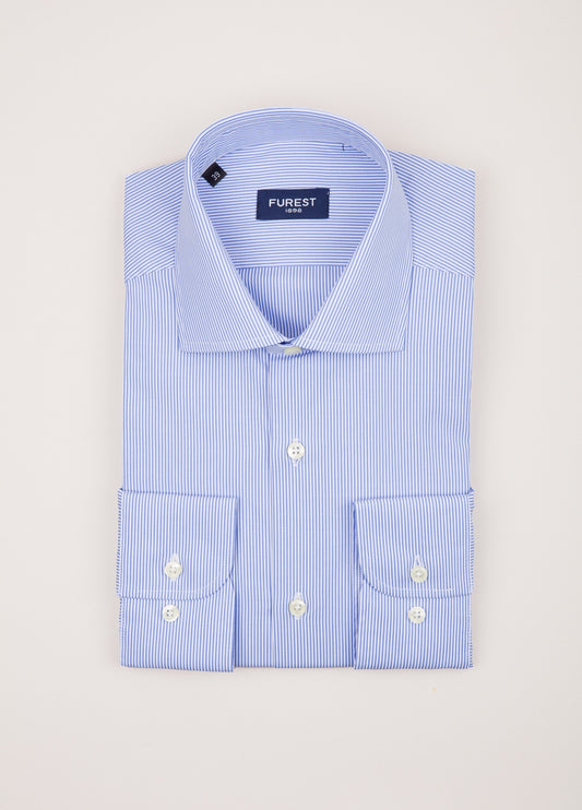 Camisa vestir rayas azul