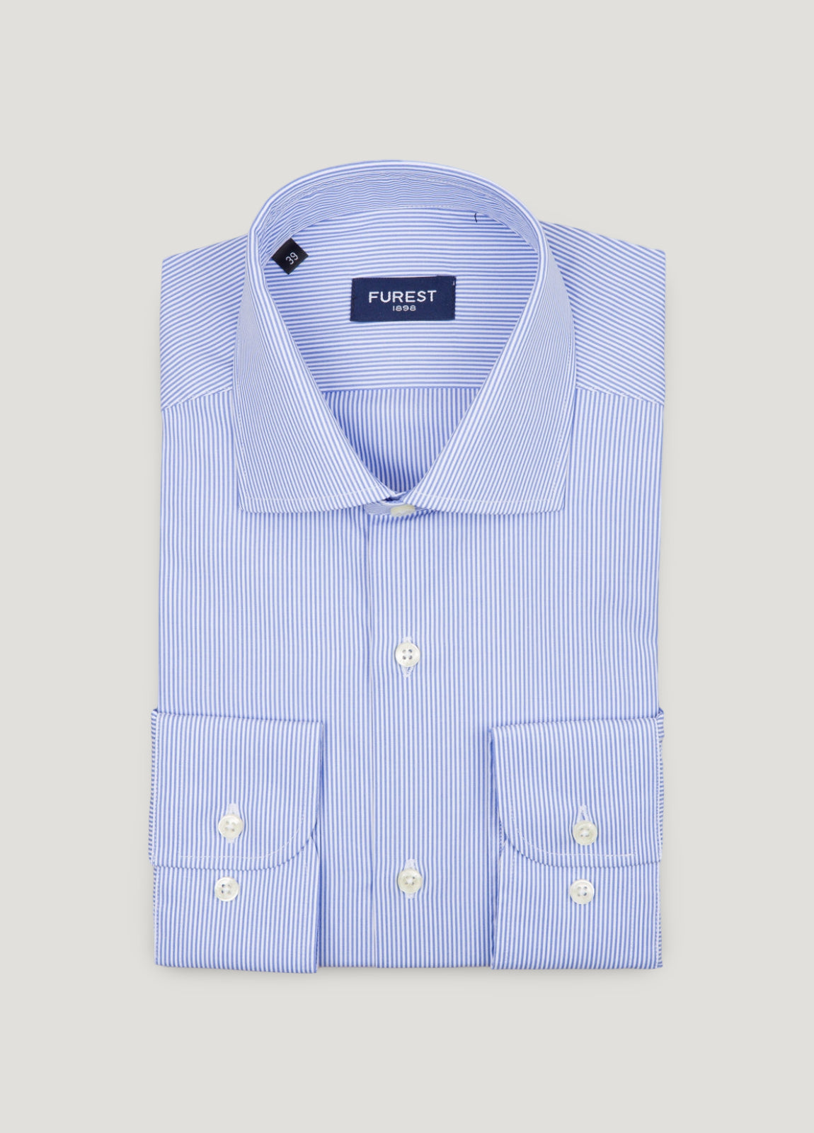 Camisa vestir rayas azul