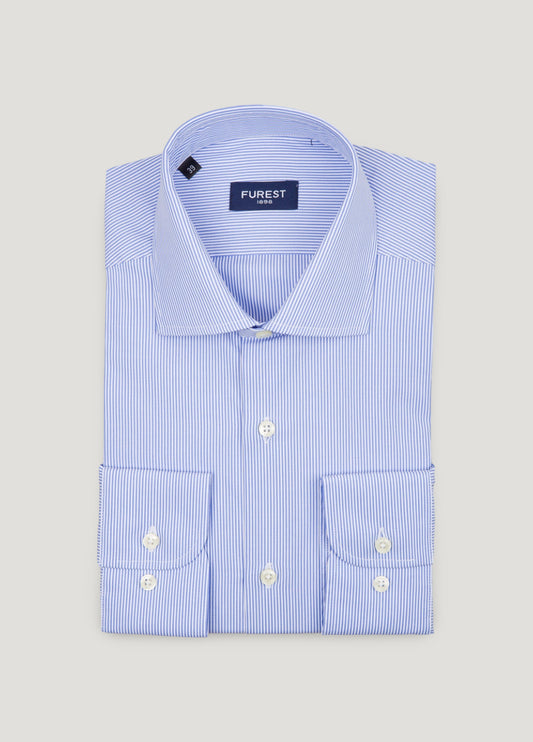 Camisa vestir rayas azul