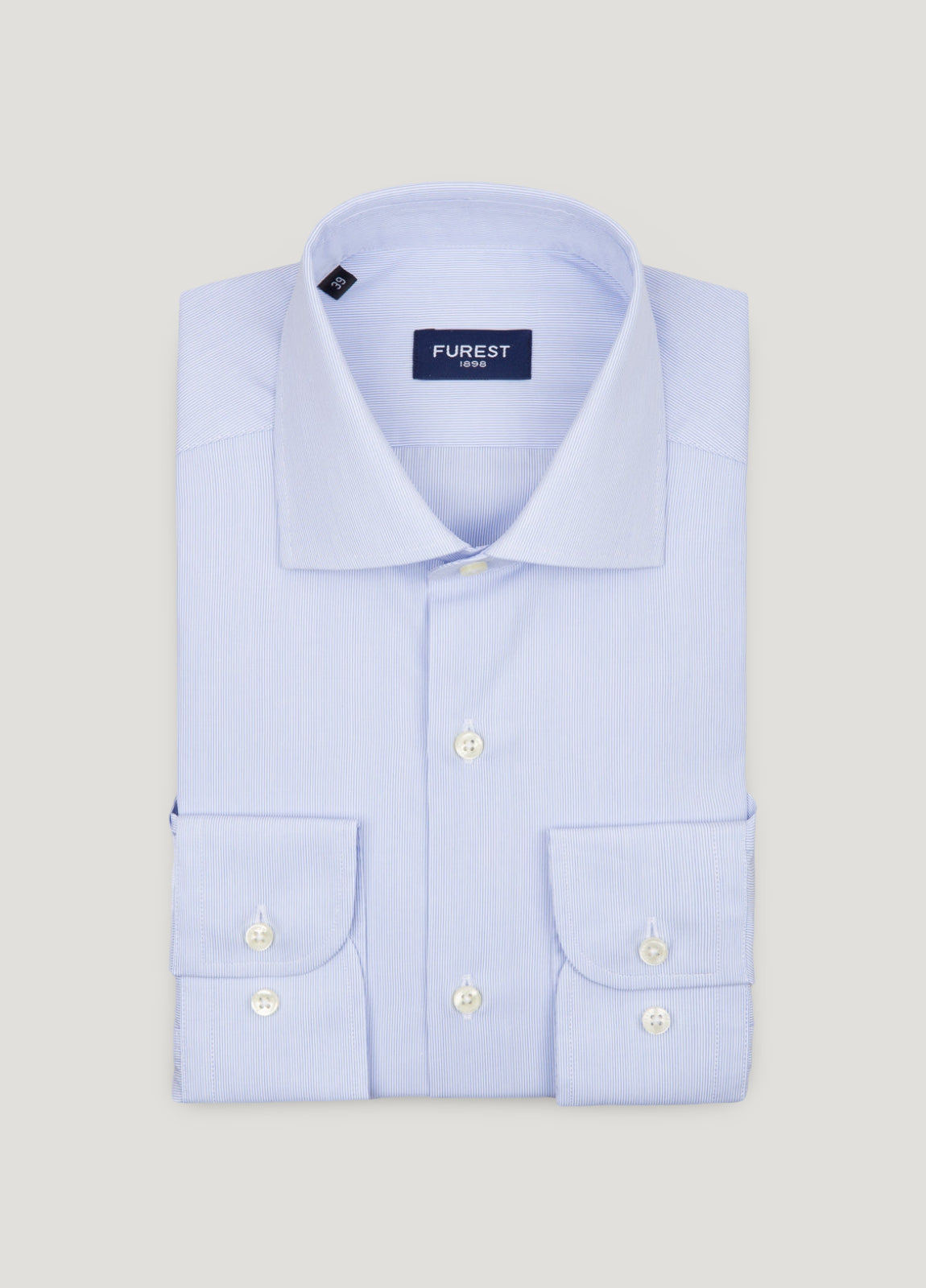 Camisa vestir rayas celeste
