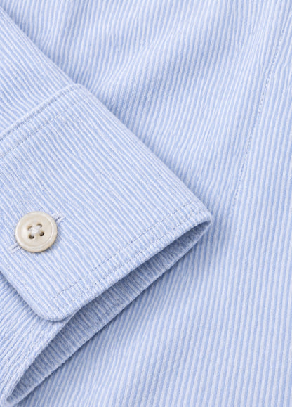 Camisa vestir rayas celeste