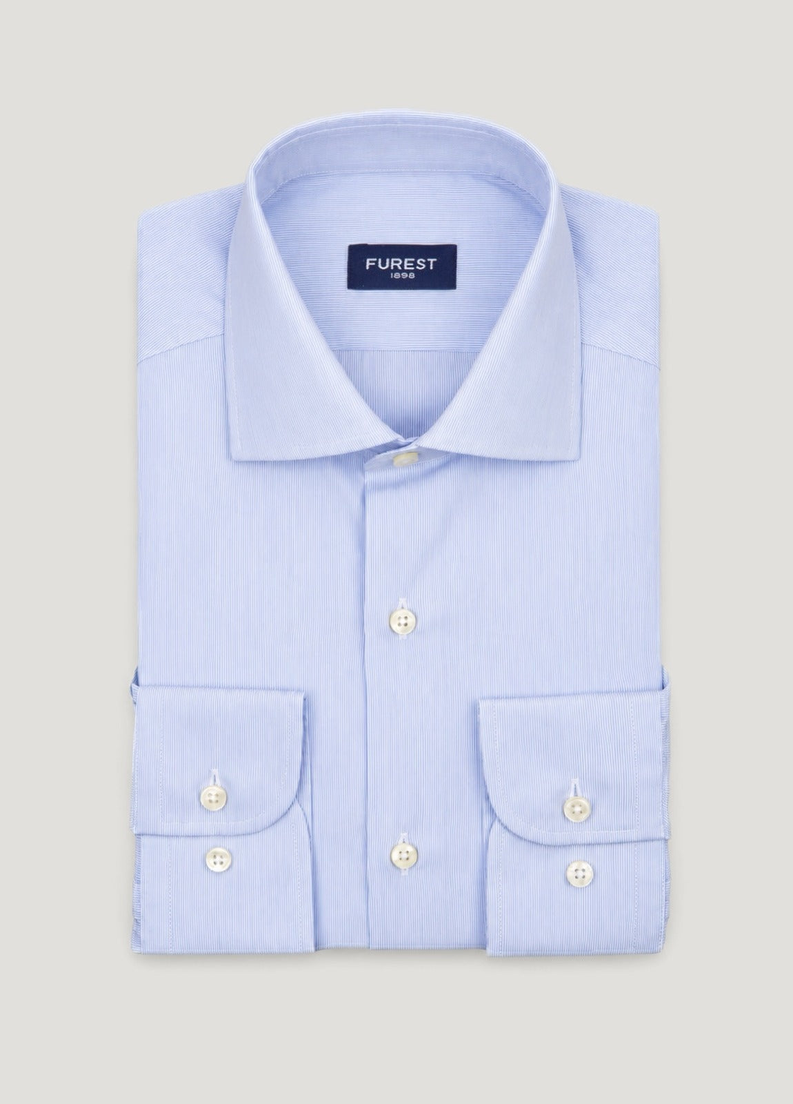 Camisa vestir rayas celeste