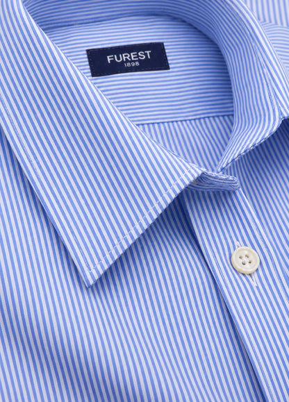 Camisa vestir rayas azul