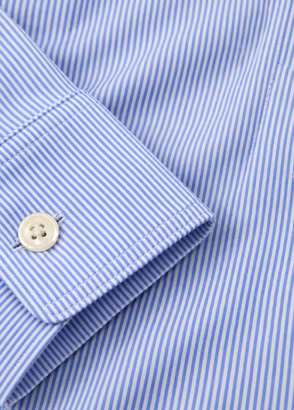 Camisa vestir rayas azul