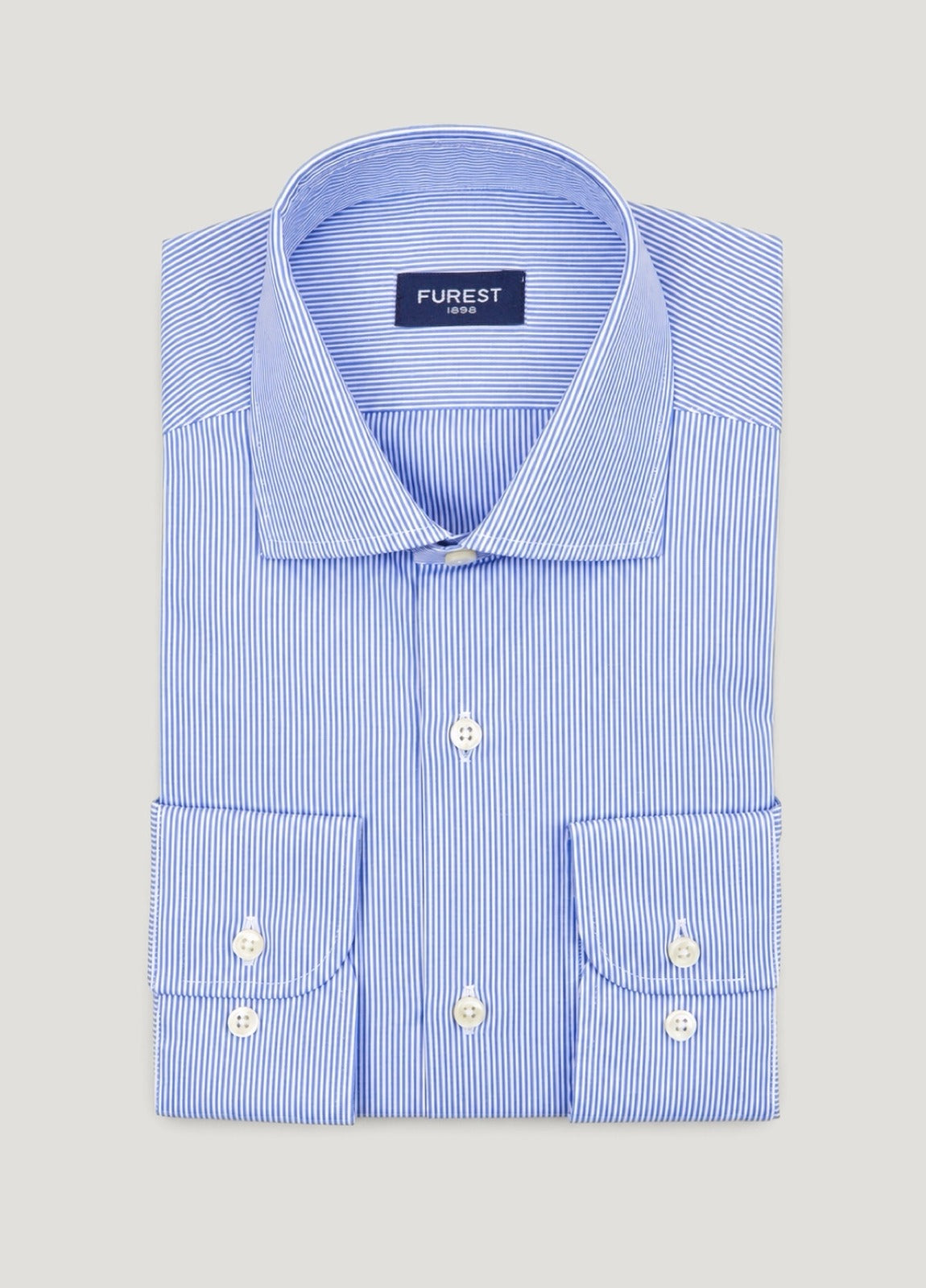 Camisa vestir rayas azul