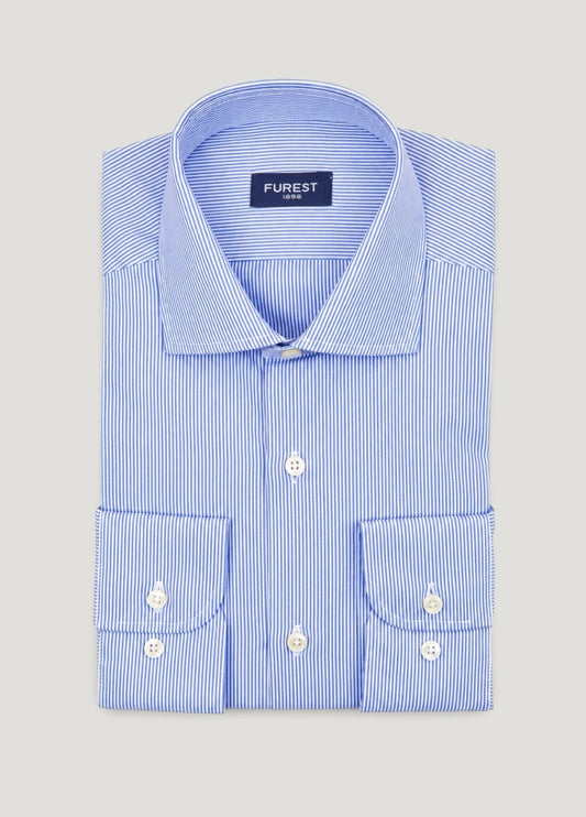Camisa vestir rayas azul