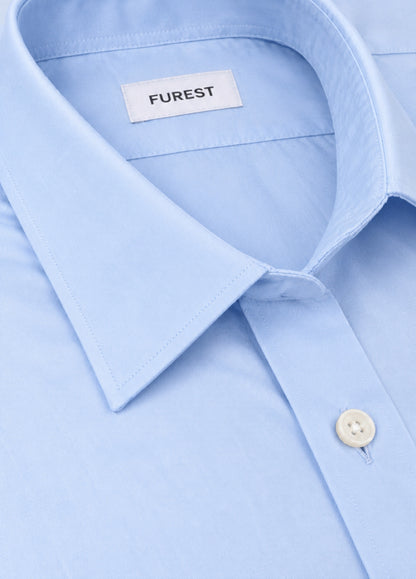 Camisa vestir lisa celeste