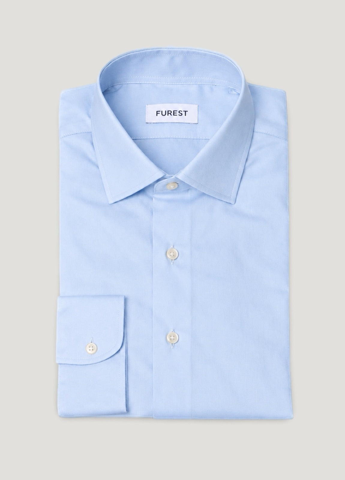 Camisa vestir lisa celeste