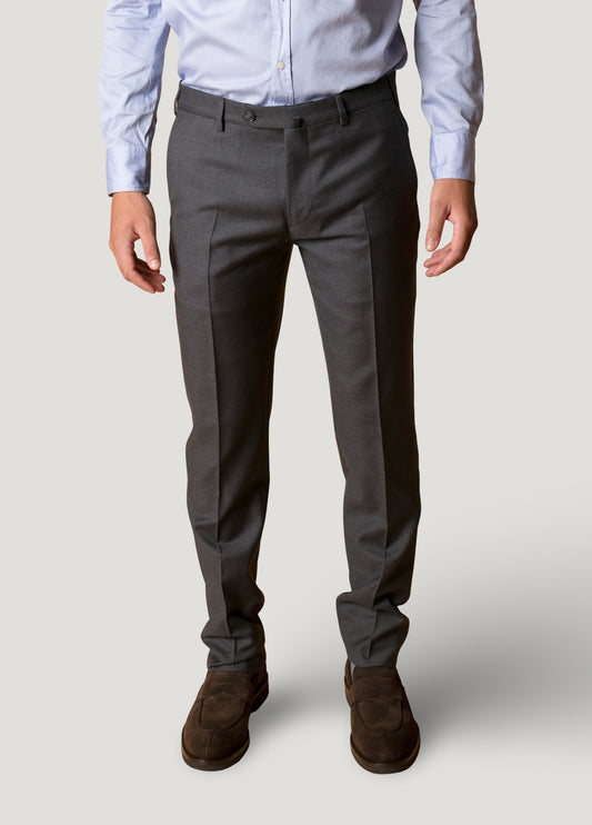 Charcoal-colored dress pants