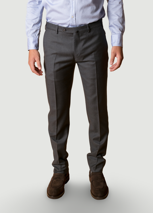 Charcoal-colored dress pants
