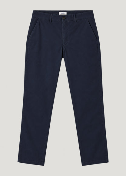 Pantalón Chino Casual Popelín marino