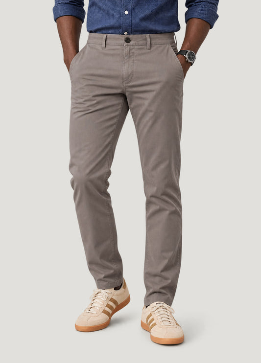 Pantalón Chino Casual Popelín gris