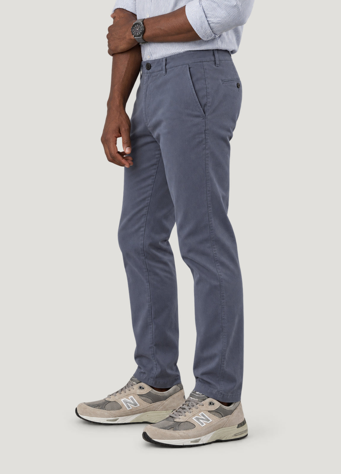 Pantalón Chino Casual Popelín granito