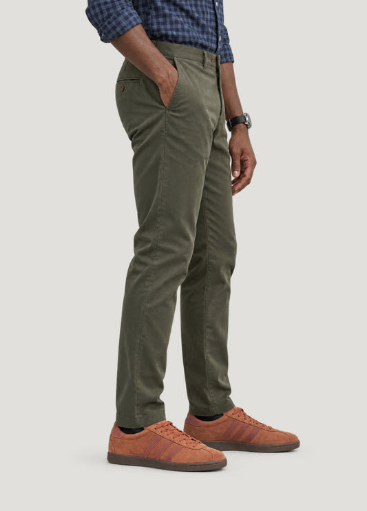Pantalón casual chino verde