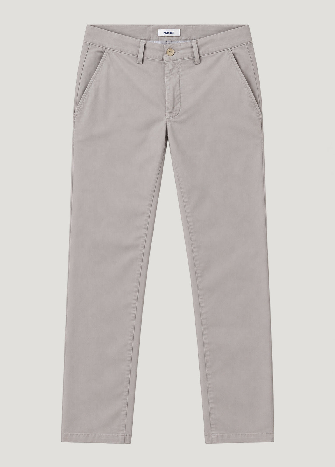 Pantalón casual chino gris perla