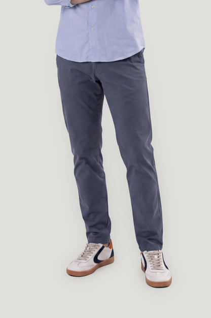 Casual lead-grey chinos