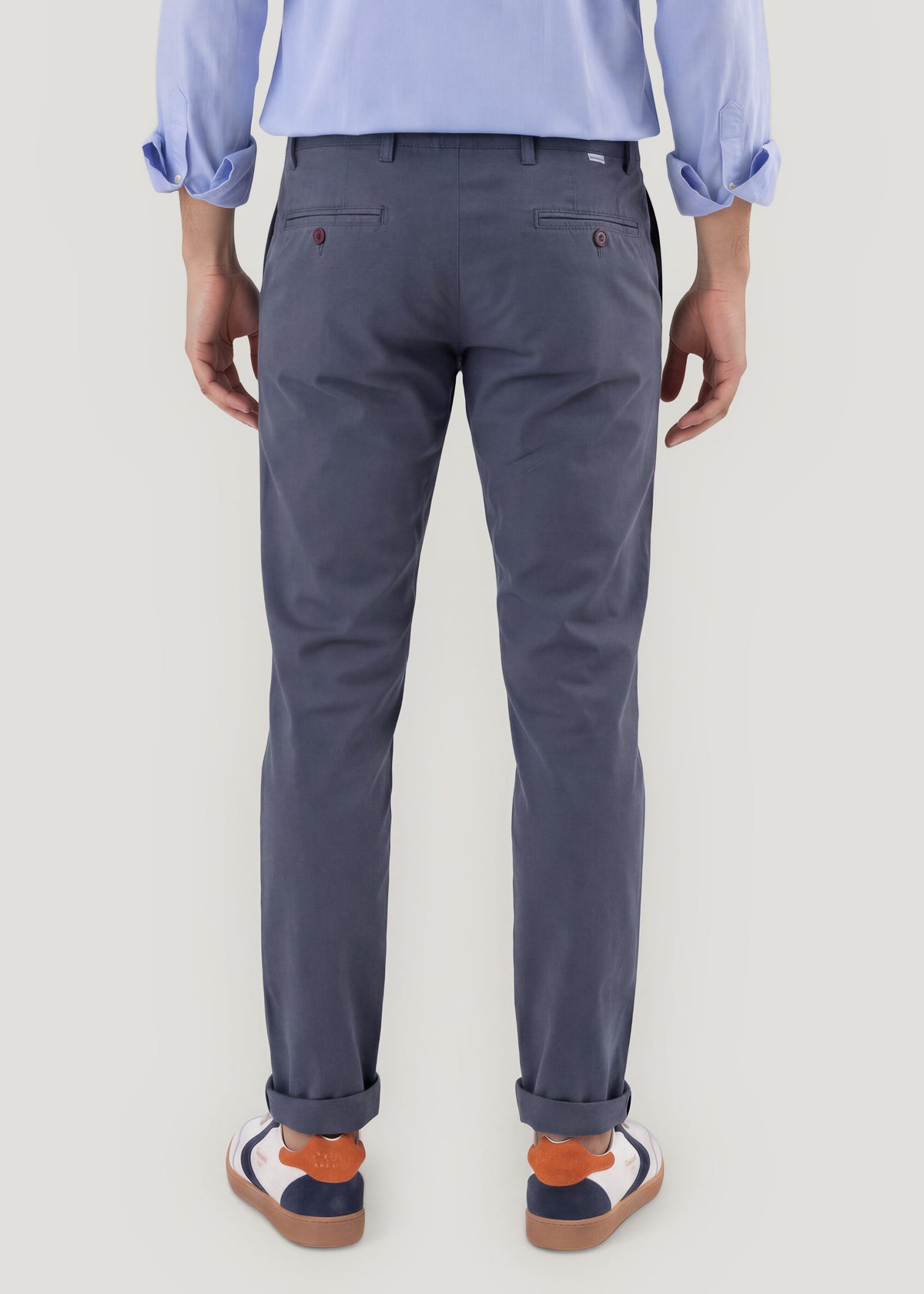 Casual lead-grey chinos