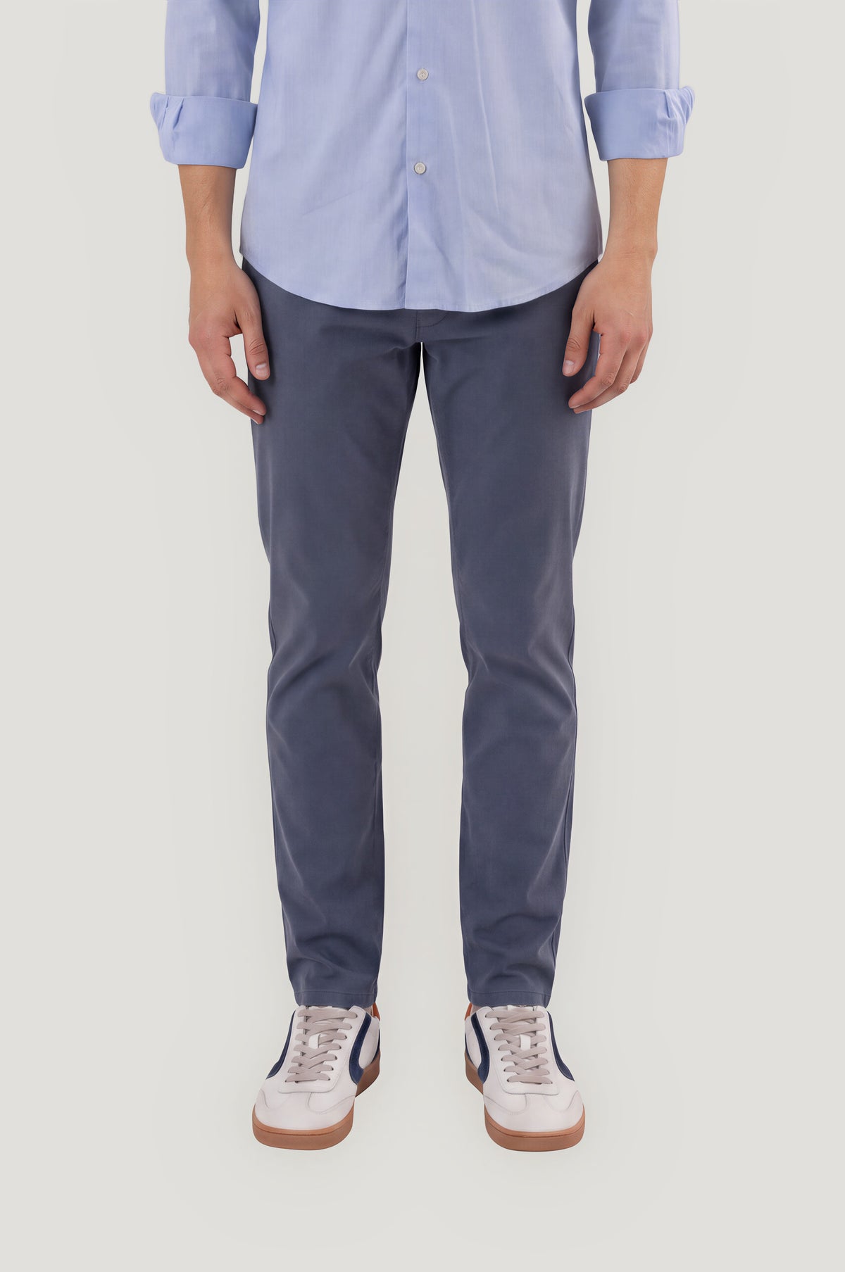 Casual lead-grey chinos