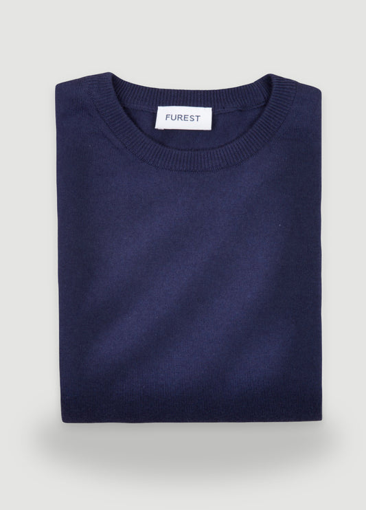 Jersey cuello redondo marino
