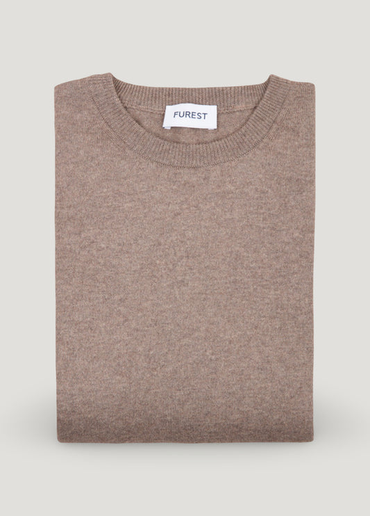 Brown round neck sweater