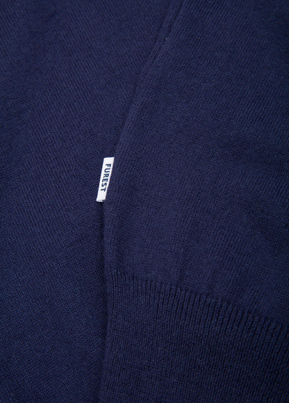 Navy crew neck jersey