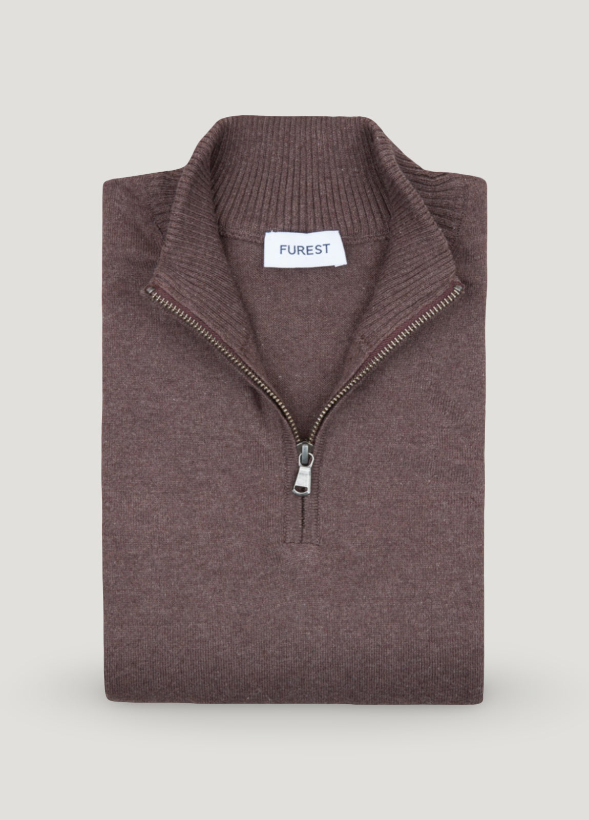 Jersey cuello perkins marrón