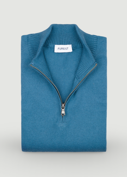 Jersey cuello perkins azul