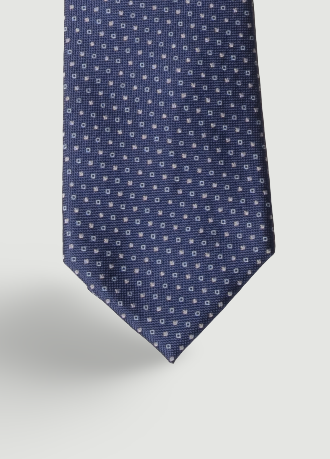 Corbata vestir microdibujo  azul