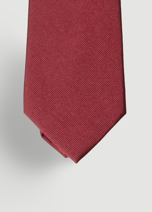 Corbata vestir lisa granate