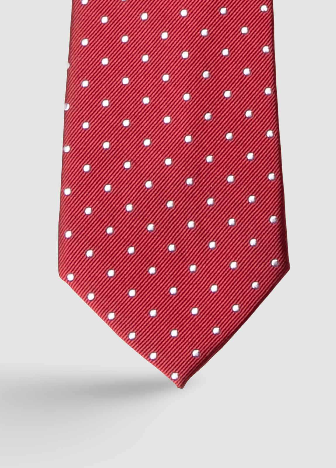 Corbata vestir topitos granate