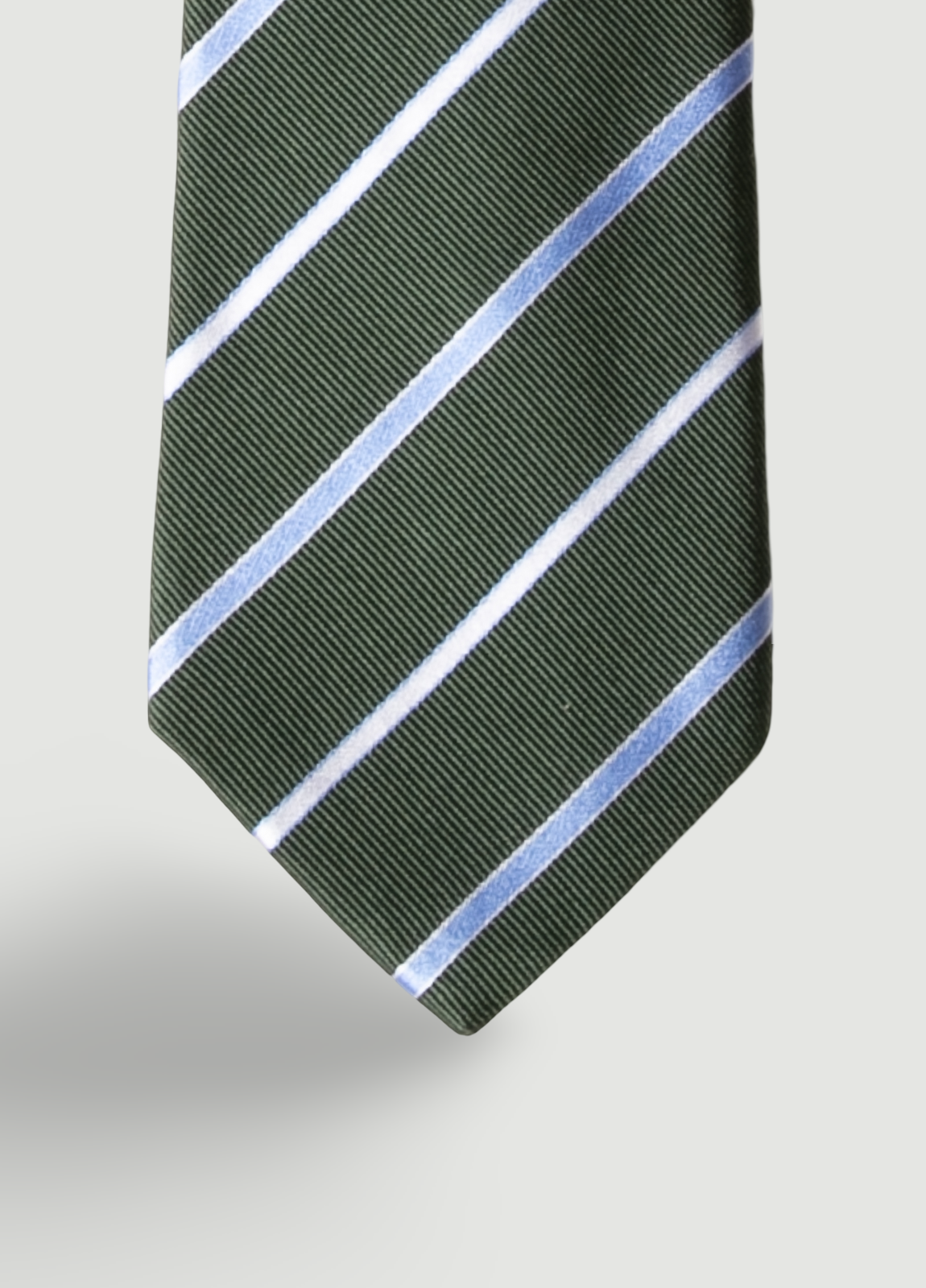 Corbata vestir rayas verde