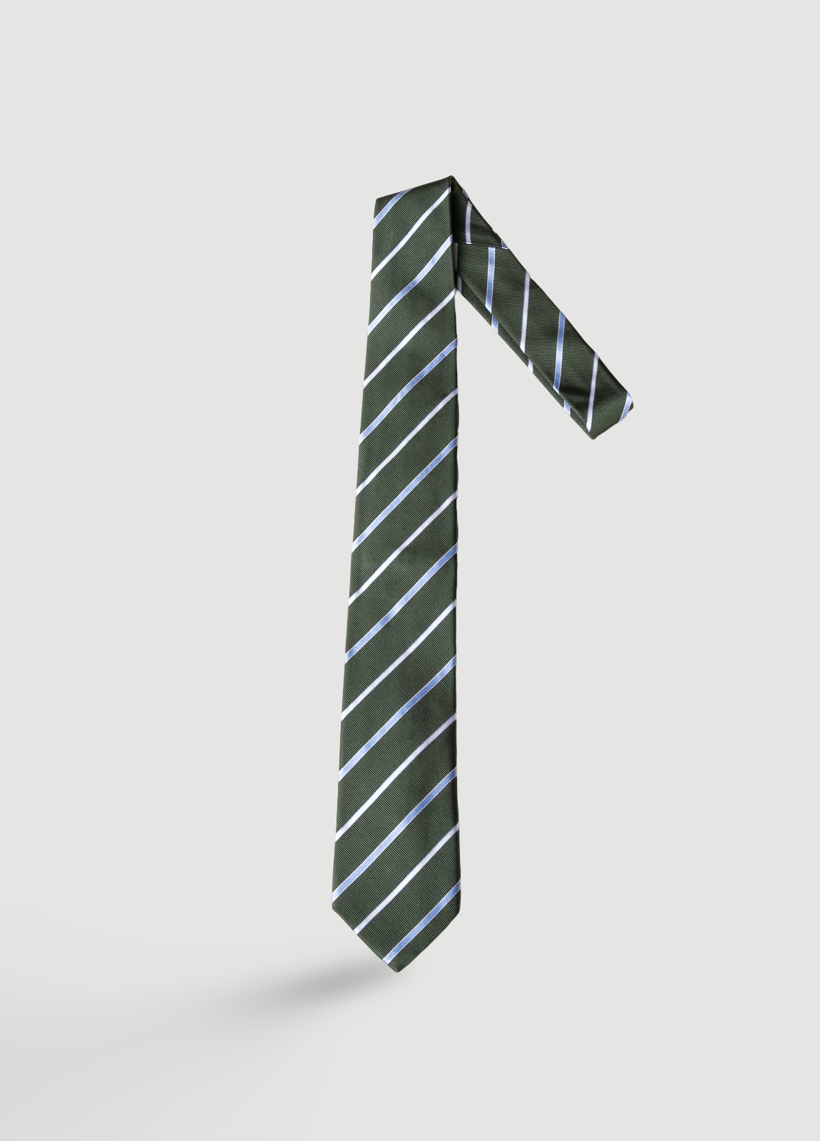Corbata vestir rayas verde