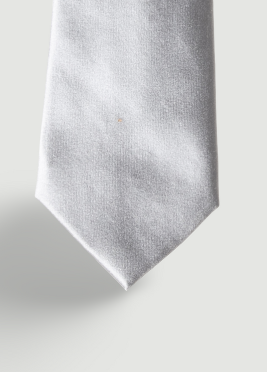 Corbata vestir lisa gris