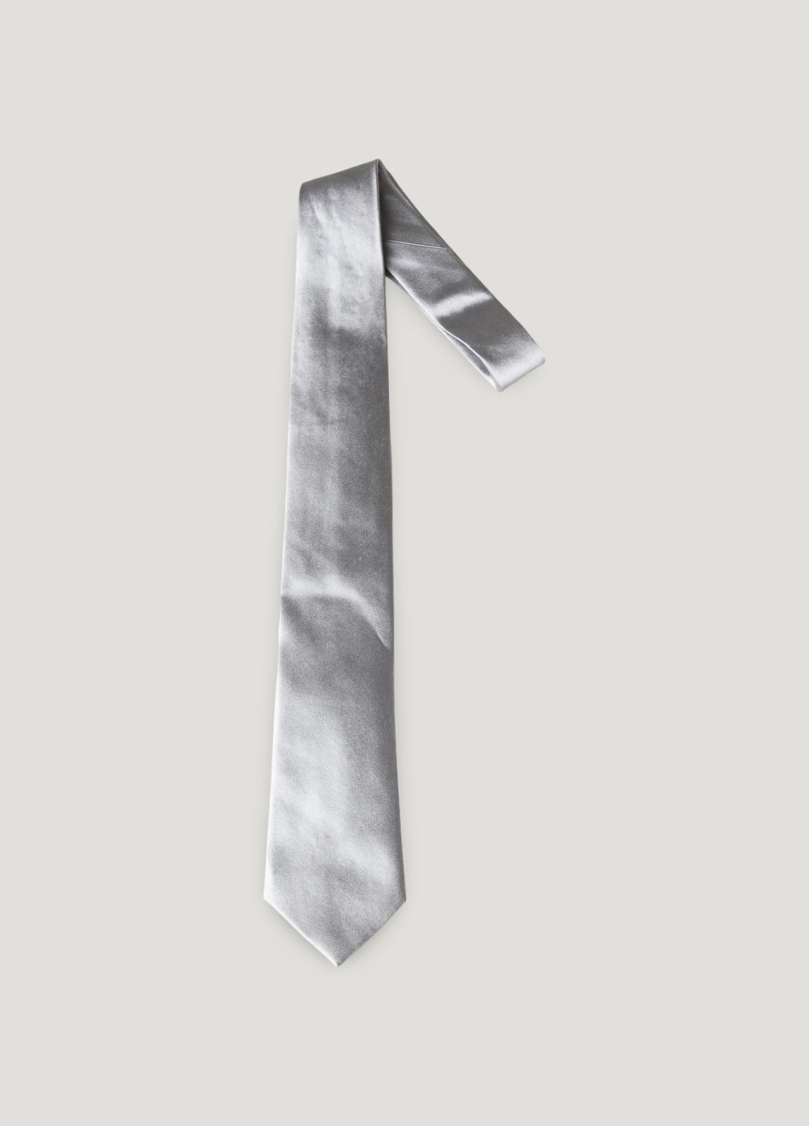 Corbata vestir lisa gris