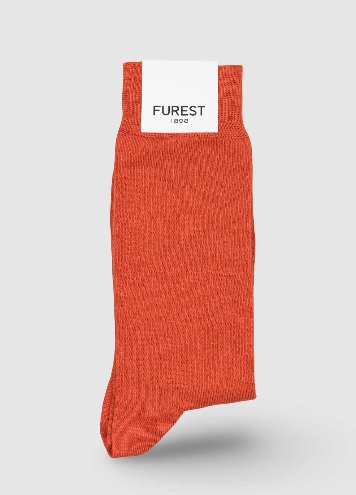 Calcetín corto liso rojo.