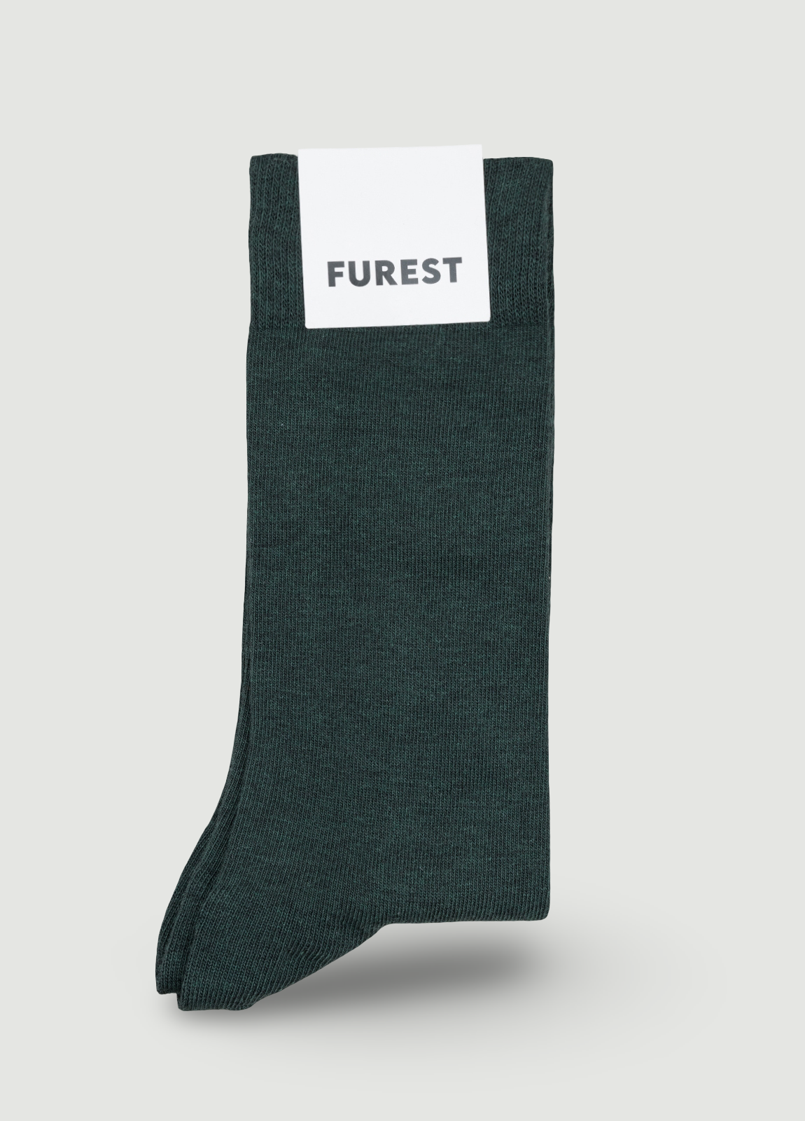 Calcetín corto liso verde