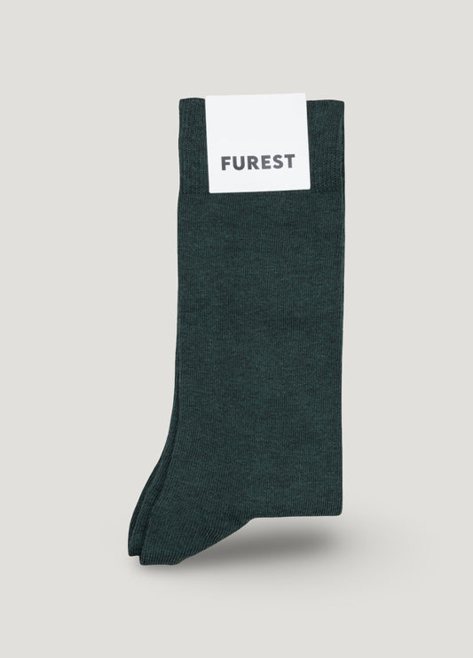 Plain green short sock