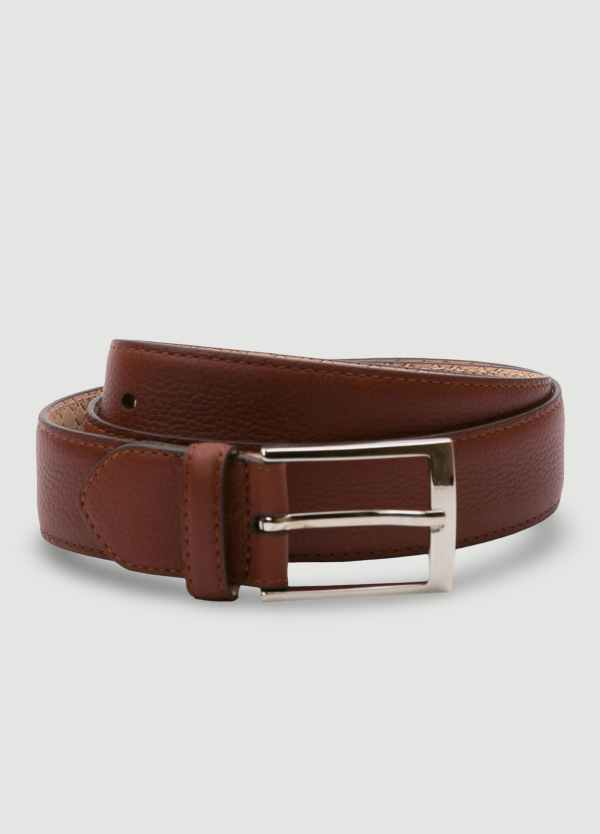 Cinturón sport piel tostado