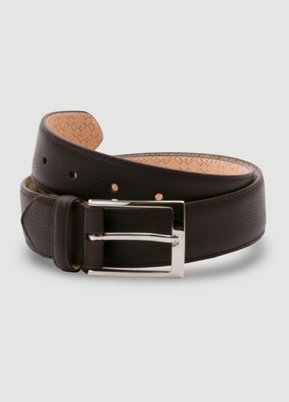 Brown leather sport belt