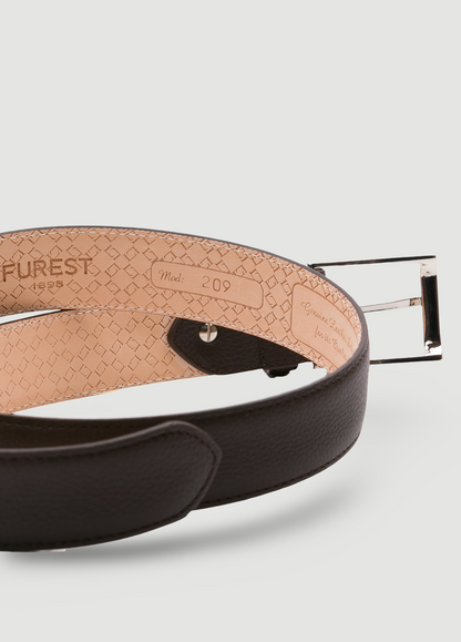 Brown leather sport belt