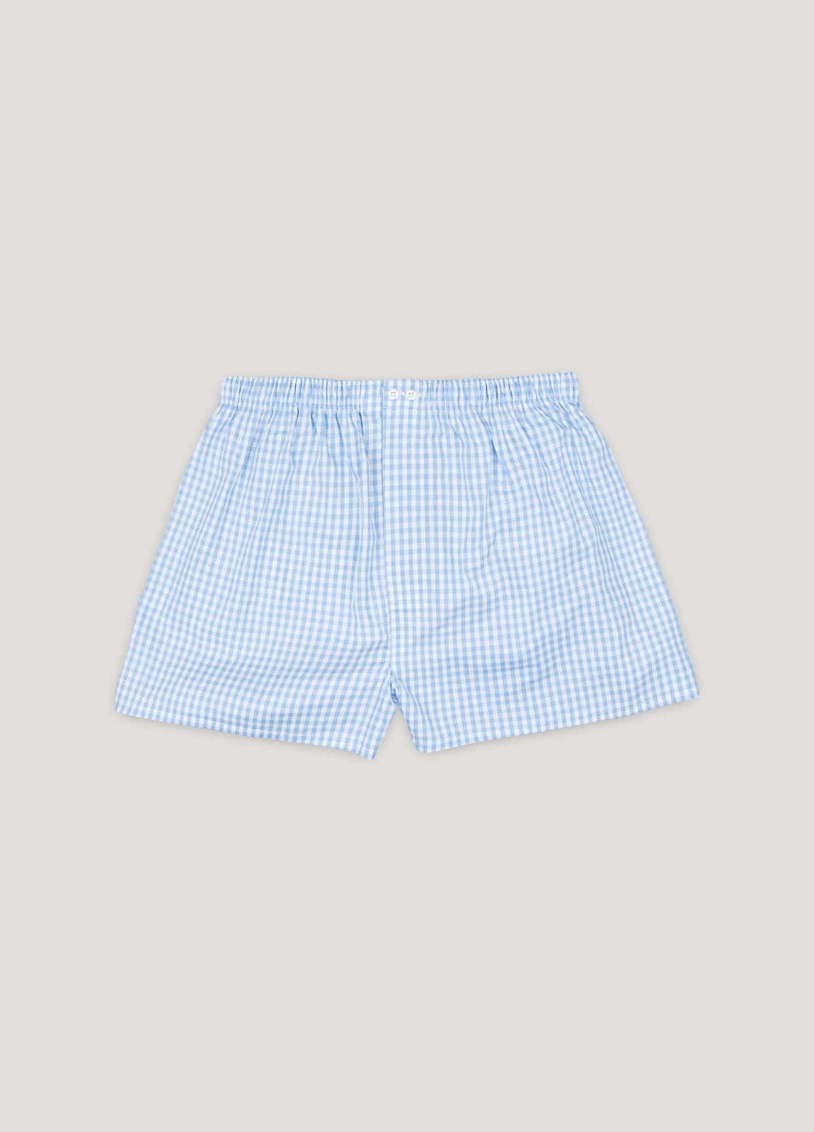 Boxer shorts in light blue gingham