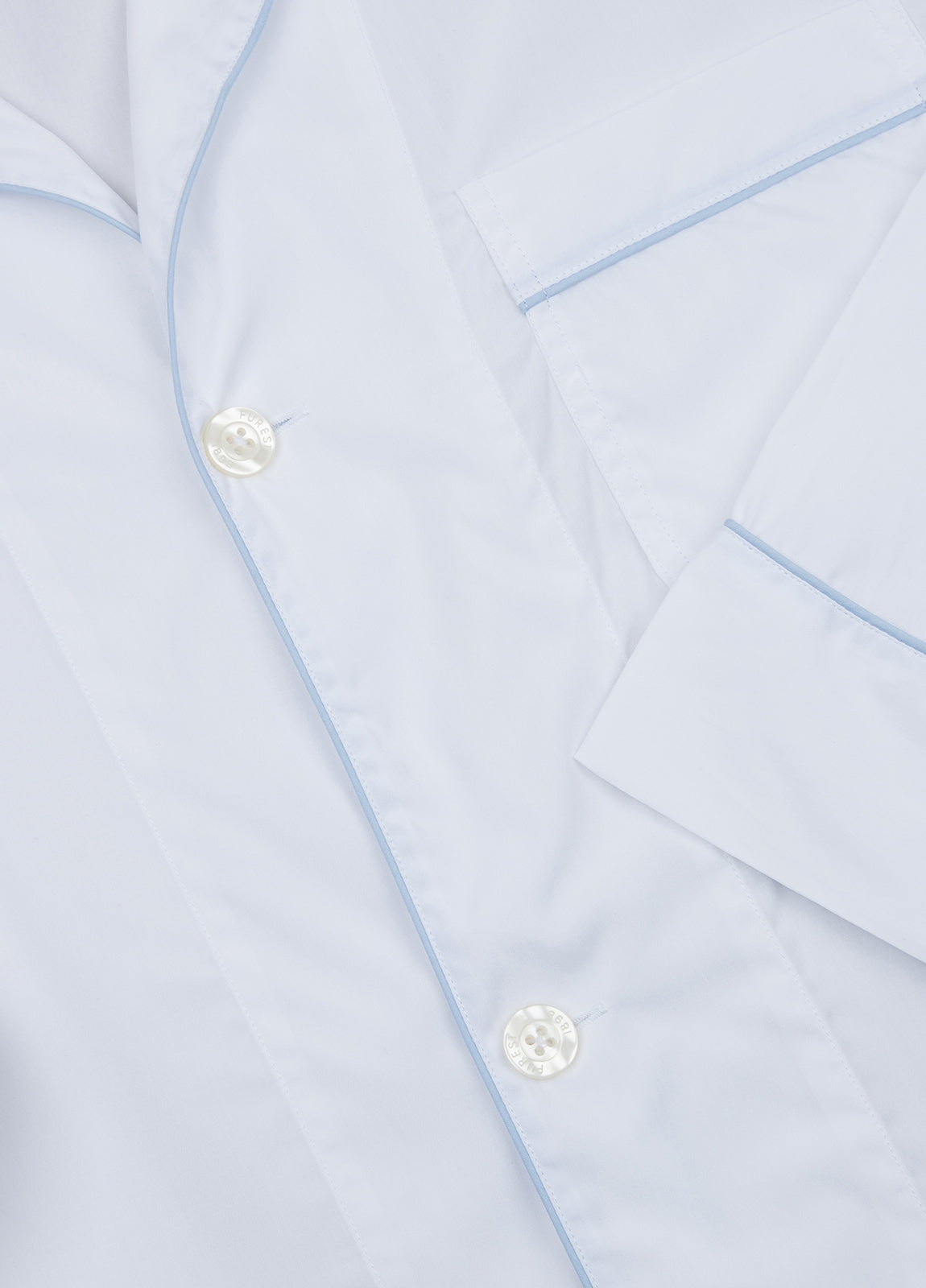 Plain white long pajamas with pillowcase included