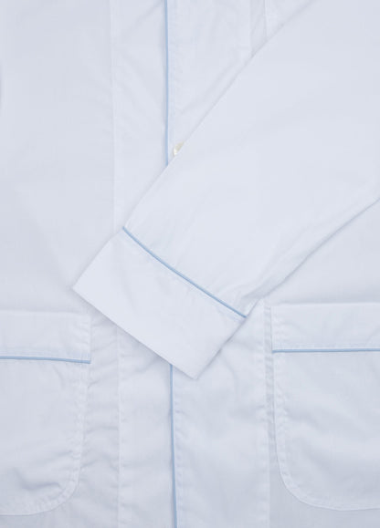 Pijama largo liso blanco con funda incluida