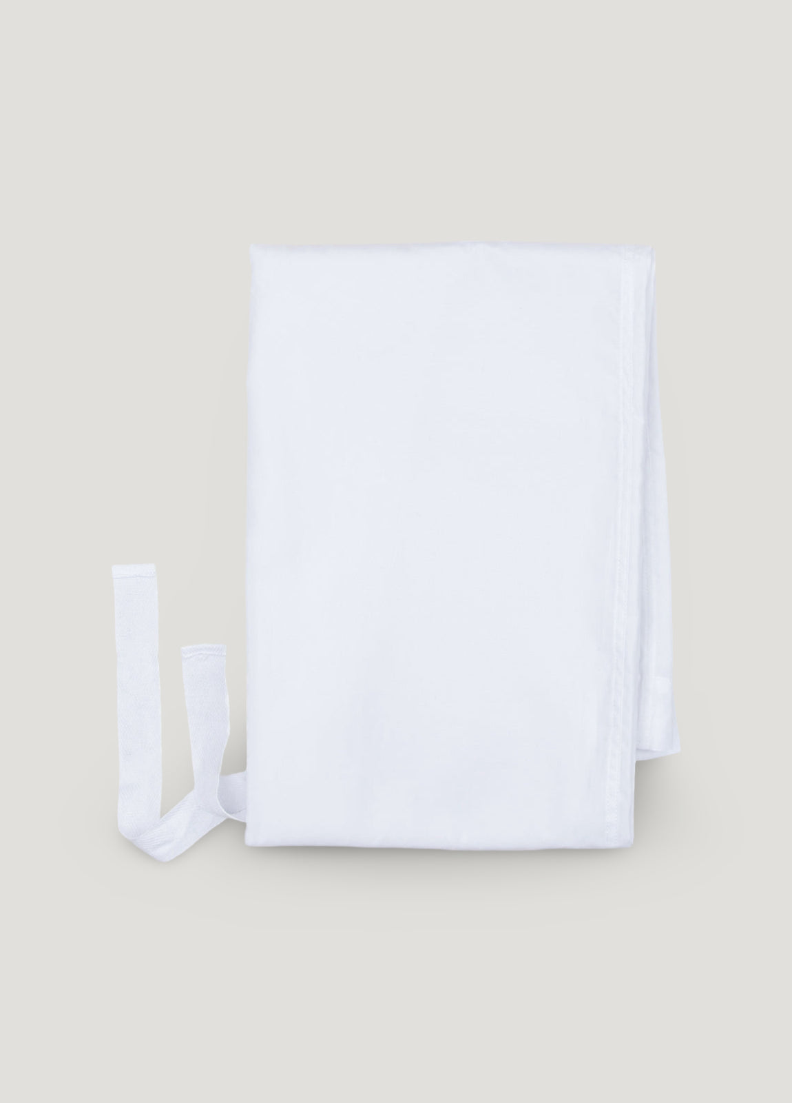 Pijama largo liso blanco con funda incluida